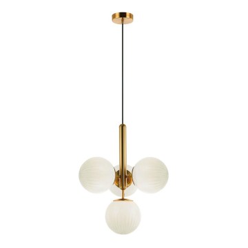 Pendel med kabel JOLIN 4xG9/5W/230V, guld