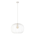 Pendel med kabel OVELLA 1xE27/15W/230V Ø 46 cm cremefarvet