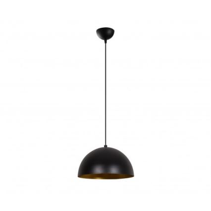 Pendel med kabel SIVANI 1xE27/40W/230V Ø 30 cm sort/kobber
