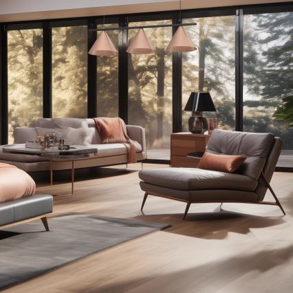 Pendel med kabelophæng CAPITAL 3xGX53/15W/230V kobberfarvet