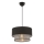 Pendel med kabelophæng ECHO 1xE27/60W/230V sort/grå