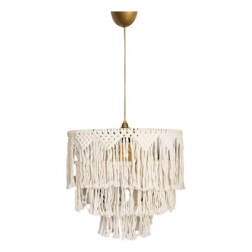 Pendel med kabelophæng RIMINI 1xE27/40W/230V cremefarvet
