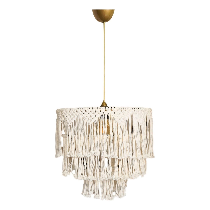 Pendel med kabelophæng RIMINI 1xE27/40W/230V cremefarvet