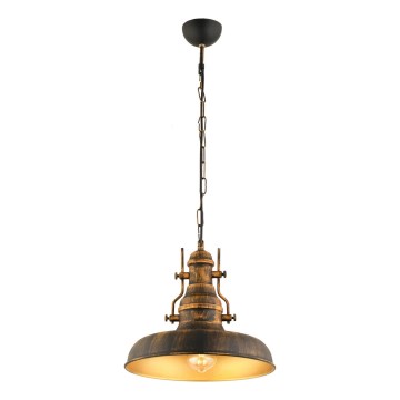 Pendel med kædeophæng 1xE27/40W/230V bronze