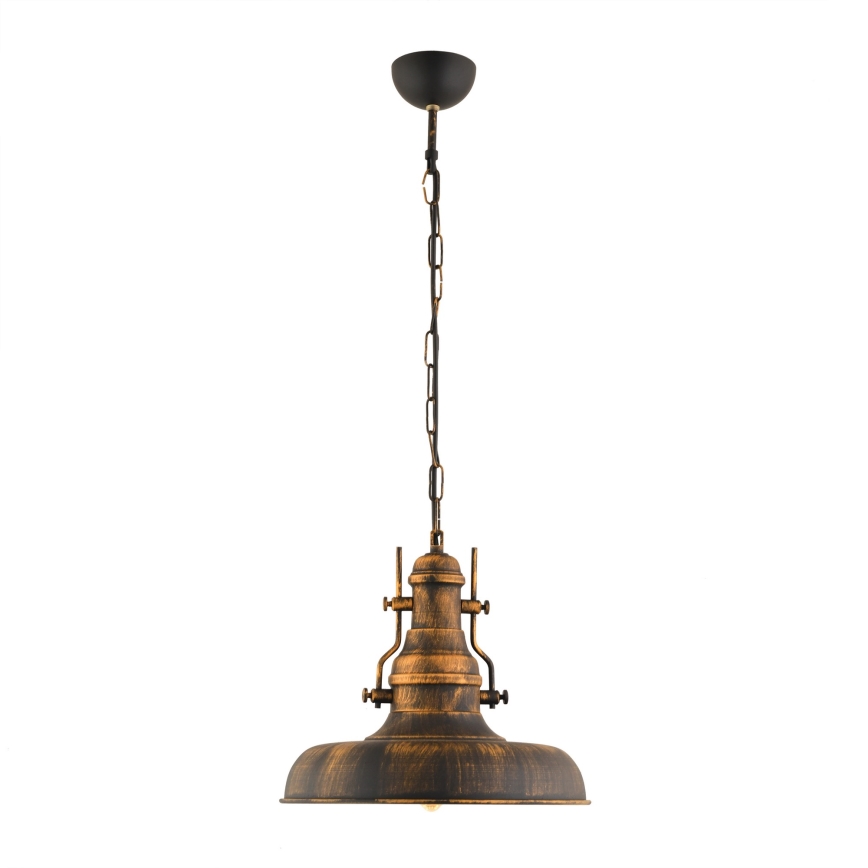 Pendel med kædeophæng 1xE27/40W/230V bronze