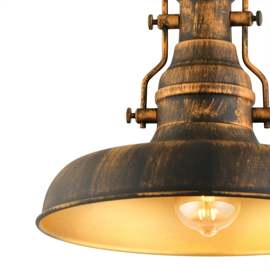 Pendel med kædeophæng 1xE27/40W/230V bronze