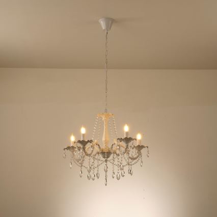 Pendel med kædeophæng 5xE14/15W/230V