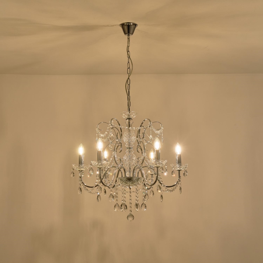 Pendel med kædeophæng 6xE14/15W/230V