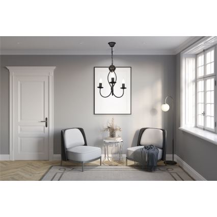 Pendel med kædeophæng ARTHUR 3xE14/40W/230V