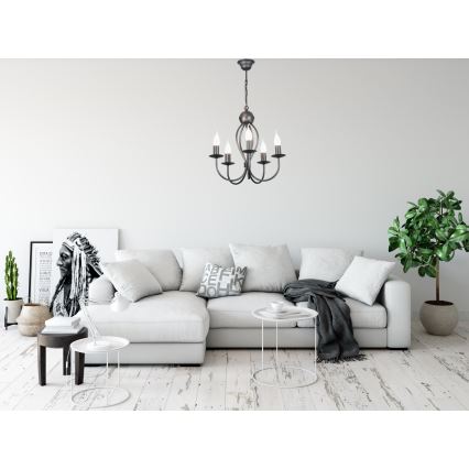 Pendel med kædeophæng ARTHUR 5xE14/40W/230V