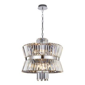 Pendel med kædeophæng AURELIA 12xE14/40W/230V mat krom