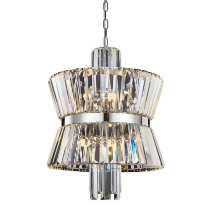 Pendel med kædeophæng AURELIA 8xE14/40W/230V mat krom