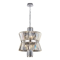Pendel med kædeophæng AURELIA 8xE14/40W/230V mat krom