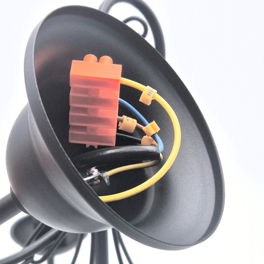 Pendel med kædeophæng DONATO 5xE14/40W/230V sort