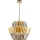 Pendel med kædeophæng DONNA 12xE14/40W/230V diameter 55 cm guldfarvet