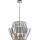 Pendel med kædeophæng DONNA 12xE14/40W/230V diameter 55 cm mat krom