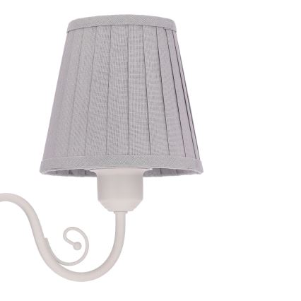 Pendel med kædeophæng FIREZ 3xE27/40W/230V hvid/grå