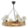 Pendel med kædeophæng IOS 6xE27/60W/230V diameter 50 cm bøg - FSC certificeret