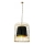 Pendel med kædeophæng LONGIS 2xE27/60W/230V diameter 60 cm guldfarvet/sort