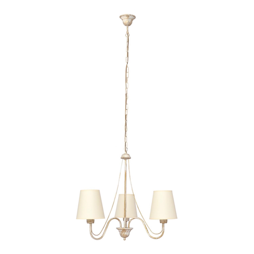 Pendel med kædeophæng MALBO 3xE27/15W/230V beige