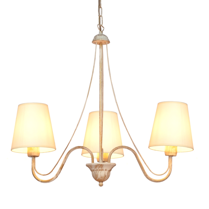 Pendel med kædeophæng MALBO 3xE27/15W/230V beige