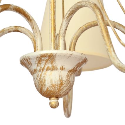 Pendel med kædeophæng MALBO 3xE27/15W/230V beige