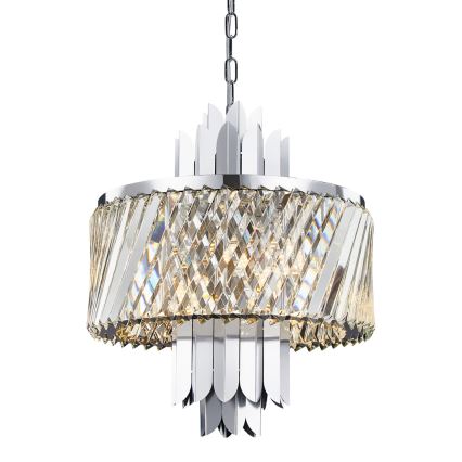 Pendel med kædeophæng MARGOT 6xE14/40W/230V mat krom