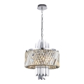 Pendel med kædeophæng MARGOT 6xE14/40W/230V mat krom