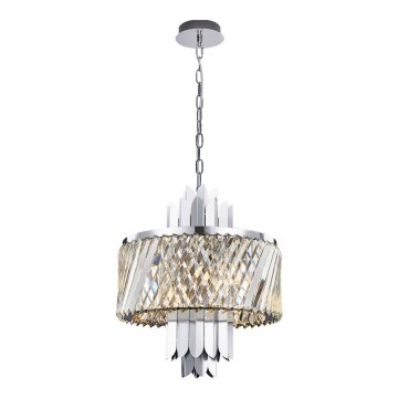 Pendel med kædeophæng MARGOT 6xE14/40W/230V mat krom