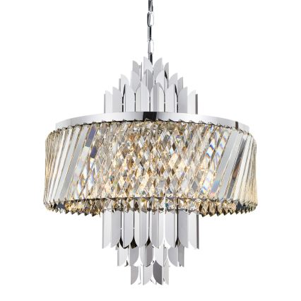 Pendel med kædeophæng MARGOT 9xE14/40W/230V mat krom