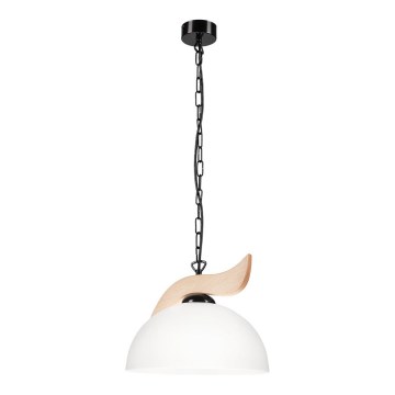 Pendel med kædeophæng MEL 1xE27/60W/230V bøg