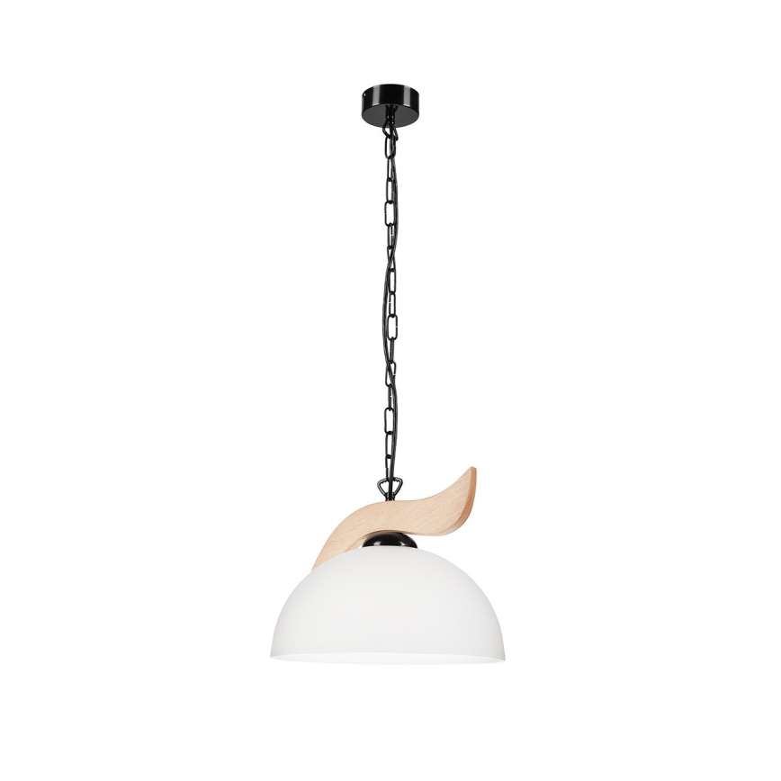 Pendel med kædeophæng MEL 1xE27/60W/230V bøg