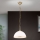 Pendel med kædeophæng OLD LAMP 1xE27/40W/230V diameter 30 cm hvid/messing