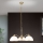 Pendel med kædeophæng OLD LAMP 3xE27/40W/230V diameter 65 cm hvid/messing