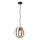 Pendel med kædeophæng ONDA 1xE27/15W/230V sort/eg