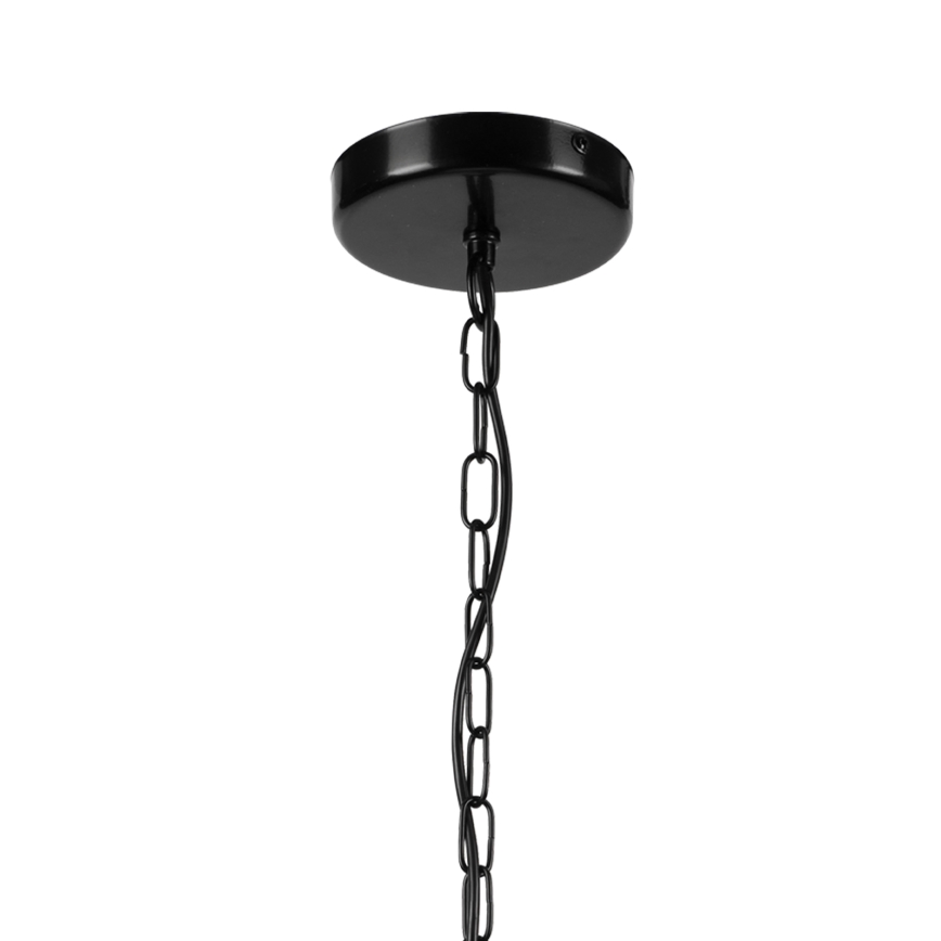 Pendel med kædeophæng ONDA 1xE27/15W/230V sort/eg