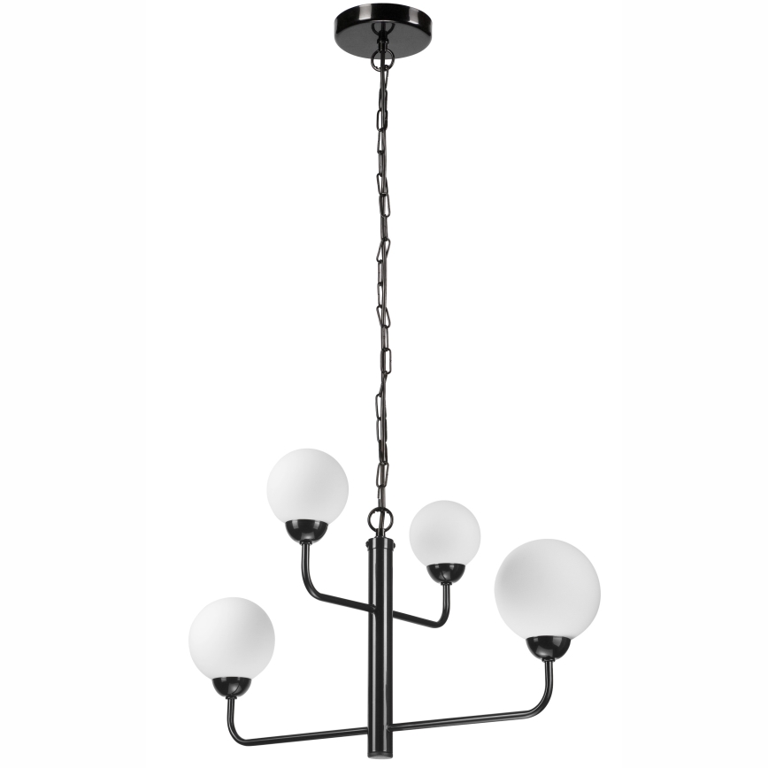 Pendel med kædeophæng OSCAR 4xG9/5W/230V sort