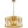 Pendel med kædeophæng RITZ 12xE14/40W/230V diameter 54 cm guldfarvet