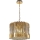 Pendel med kædeophæng RITZ 7xE14/40W/230V diameter 42 cm guldfarvet