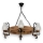Pendel med kædeophæng ROATA 6xE14/40W/230V diameter 70 cm bøg - FSC certificeret
