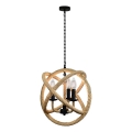 Pendel med kædeophæng ROPE GLOBO 3xE14/10W/230V