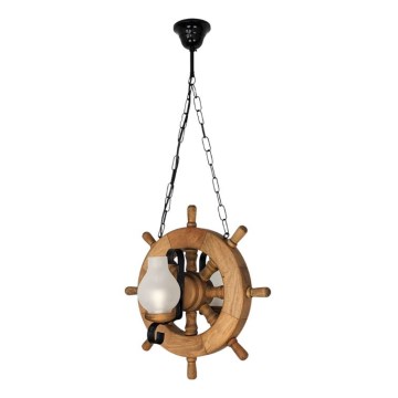 Pendel med kædeophæng TIMONA 2xE14/40W/230V bøg