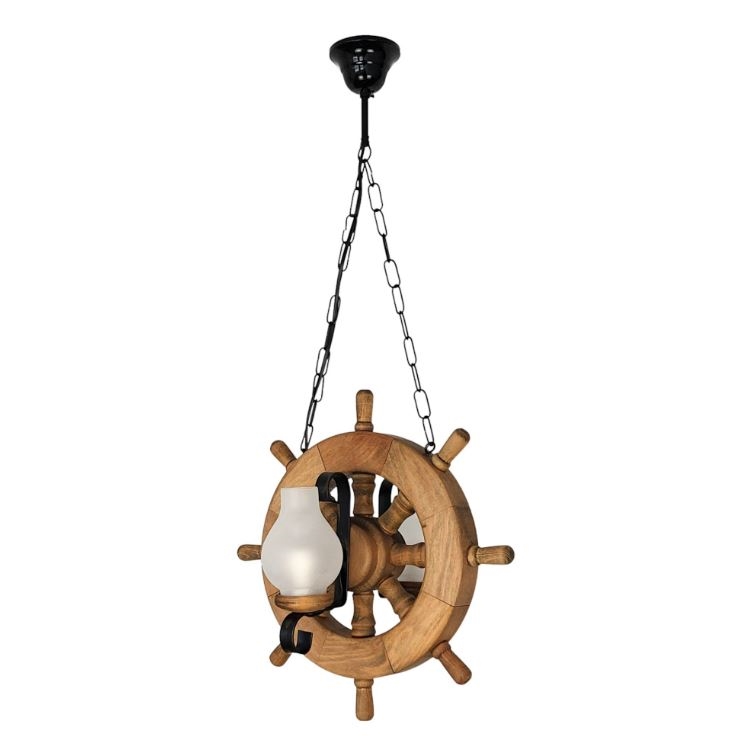 Pendel med kædeophæng TIMONA 2xE14/40W/230V bøg