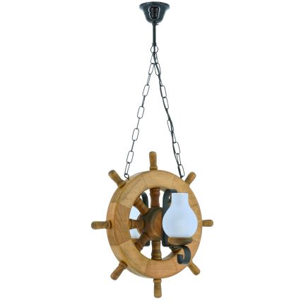 Pendel med kædeophæng TIMONA 2xE14/40W/230V bøg