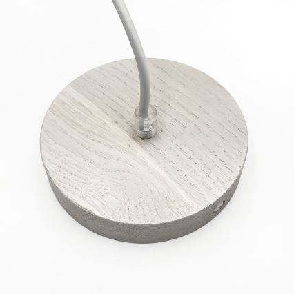 Pendel med ledning AIDA 1xE27/60W/230V Ø25 cm eg/hvid