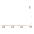 Pendel med ledning AURA 4xGX53/10W/230V cremefarvet