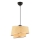 Pendel med ledning BARETTE 1xE27/60W/230V beige/blank krom