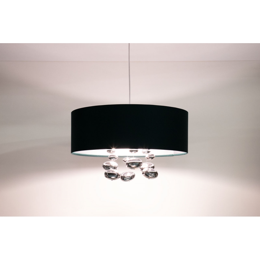 Pendel med ledning BUBBLE 1xE27/60W/230V Ø 40 cm grøn