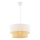Pendel med ledning ECHO 1xE27/60W/230V creme/beige