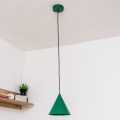 Pendel med ledning ETNA 1xE27/15W/230V Ø 18,5 cm grøn